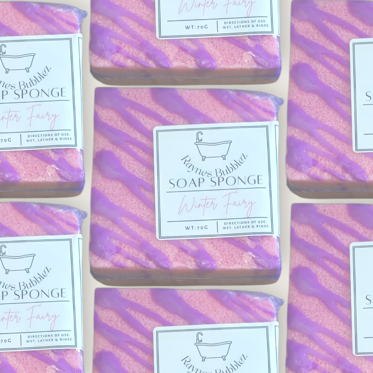 Winter Fairy Small Soft Soap Sponge