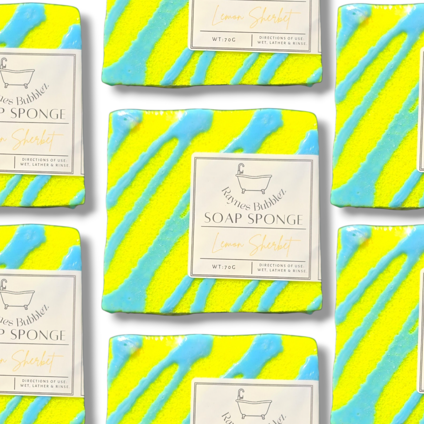 Lemon Sherbet Small Soft Soap Sponge
