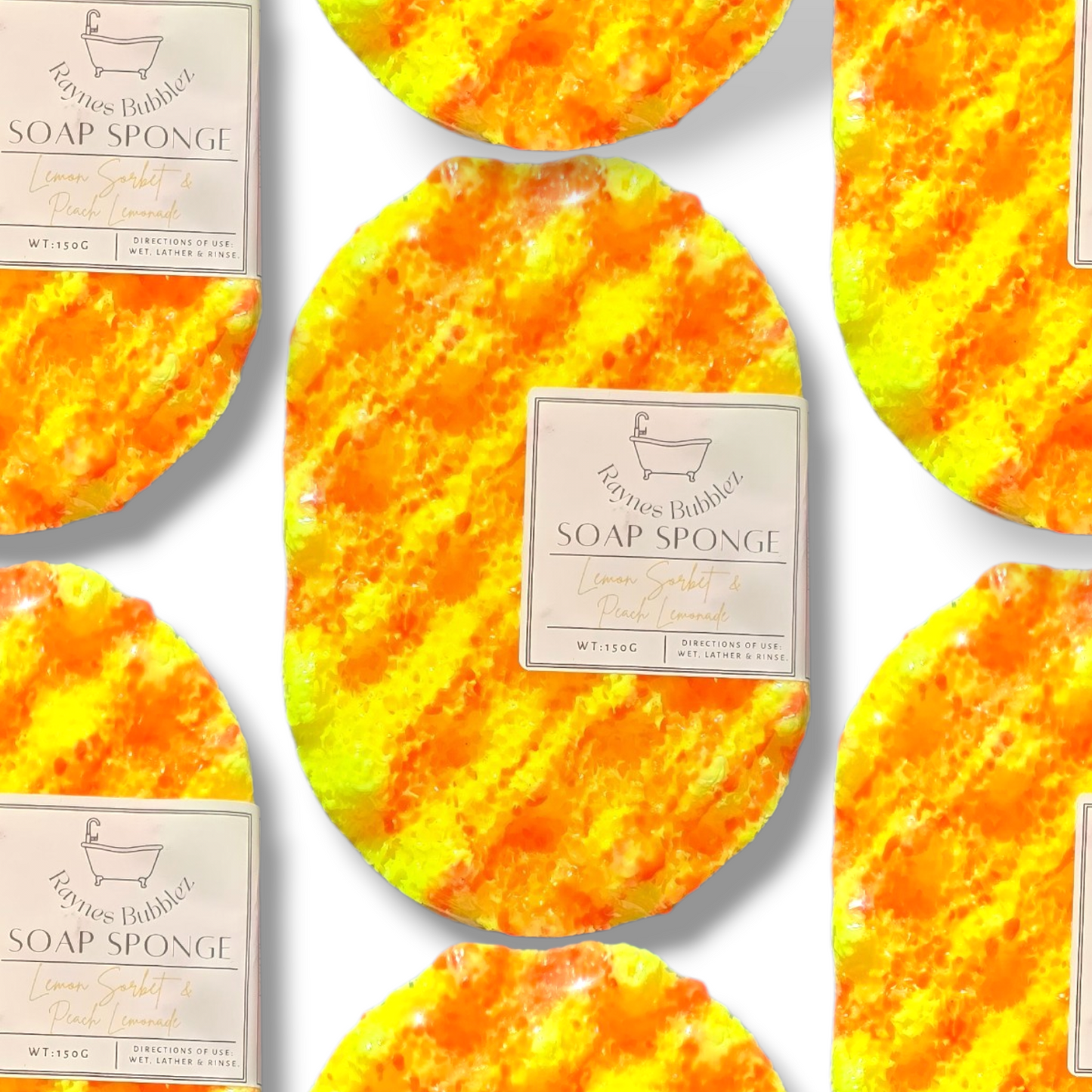 Lemon Sorbet & Peach Lemonade Large Soap Sponge
