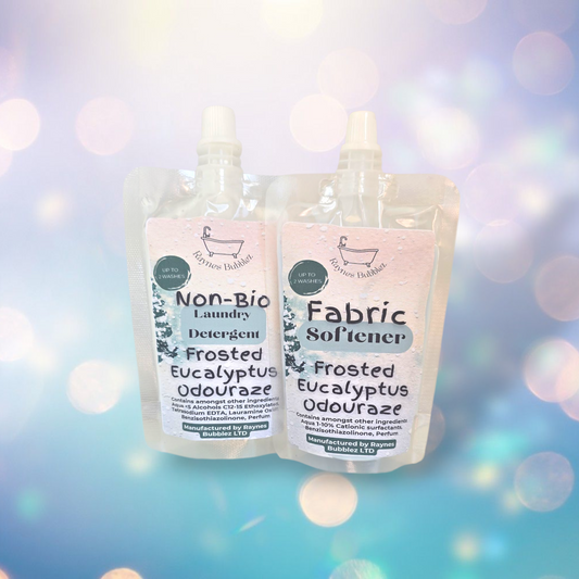 Frosted Eucalyptus Odouraze Non-Bio Laundry Detergent & Fabric Softener - Sample Set