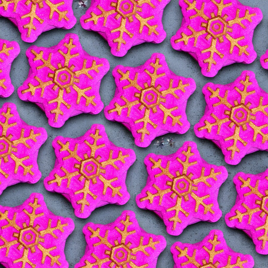Pink Snowflake Bath Bomb