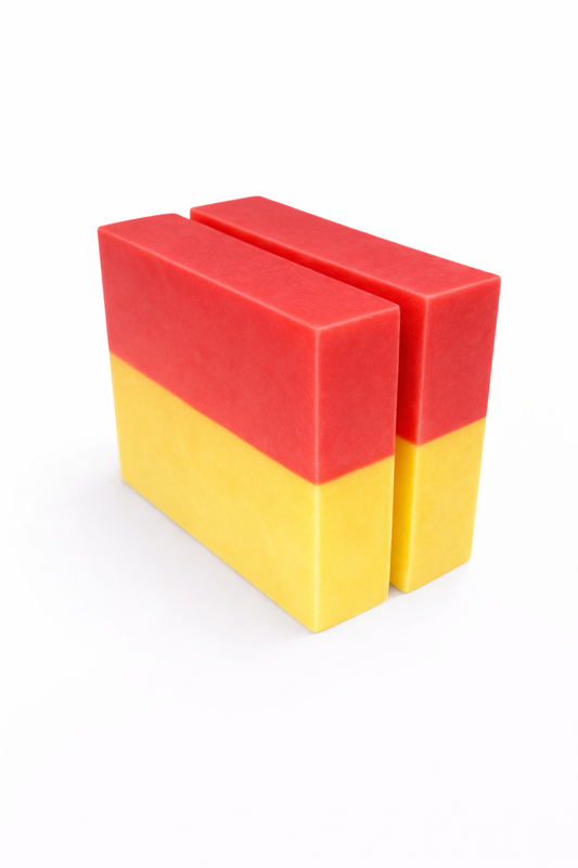 Vanilla & Strawberry Soap Slice