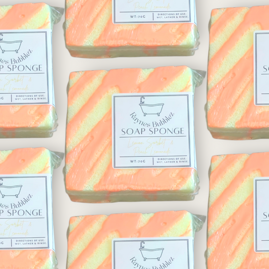 Lemon Sorbet & Peach Lemonade Small Soft Soap Sponge