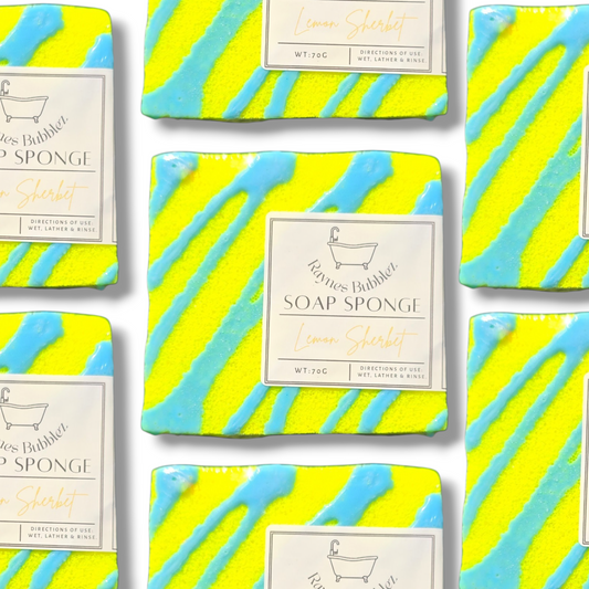 Lemon Sherbet Small Soft Soap Sponge